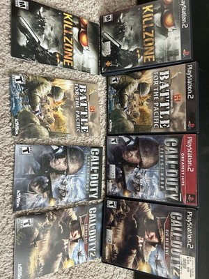 PS2 games lot Shooters Call Of Duty 1,2,Killzone, Etc Read Desc CIB