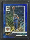JALEN BRUNSON 2022-23 PANINI DONRUSS OPTIC #3 CHOICE BLUE MOJO PRIZM 5/24 KNICKS