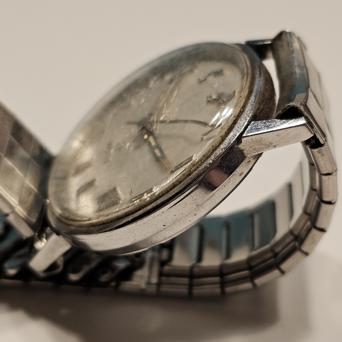 Vintage Elgin Swiss Manual Wind Watch Linen Dial 996 HPT6 Runs | eBay