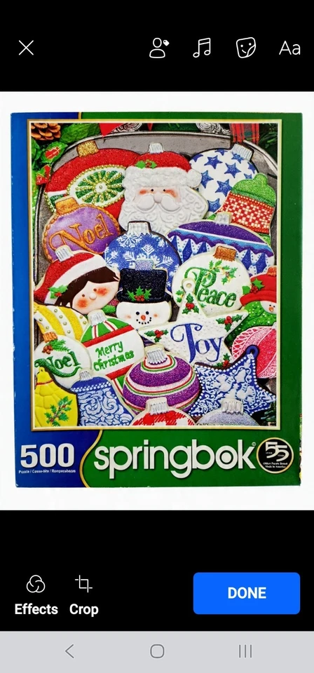 Puzzle Lovers Holiday Themed 3 Pack 500 Piece Springbok Used Once Each Bagged - Image 3 of 4