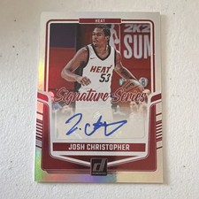 Panini 2024-25 Donruss Josh Christopher Miami Heat Signature Series Auto #SS-JCH