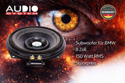 Audio System AX 08 BMW EVO 2 Subwoofer 20 cm BMW E and F BMW Models Unit Price