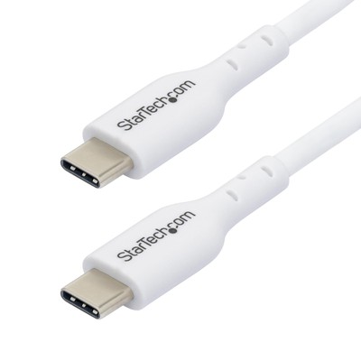 StarTech.com 2m (6.6ft) White USB-C Charging Cable, USB C Cable, USB 2.0 Type-C 