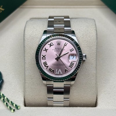 Rolex Datejust 31 NEW 2025 Pink Roman Diamond 6 Dial Fluted Bezel Jubilee