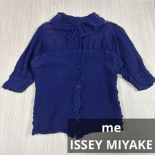 ISSEY MIYAKE me Navy Blouse Free Size cauliflower