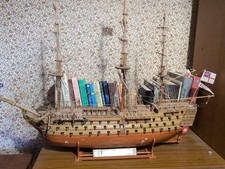 HMS Victory Wooden Model Ship – Handcrafted 3-Masted Display Model 