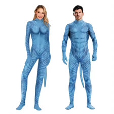 Erwachsene Fasching Karneval Bodys Herren Damen Avatar Cosplay Kostüme Jumpsuit