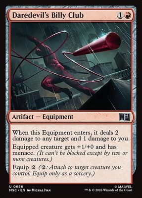 MTG DAREDEVIL's BILLY CLUB 686 FOIL EXC - - MSC EN - MAGIC