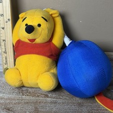Vintage 1996 Disney Winnie The Pooh Musical Pull Down Baby Plush Toy WORKS