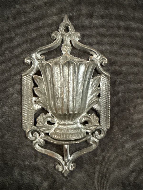 Vintage Cast Iron Wilton Urn Wall-mounted Match Pocket