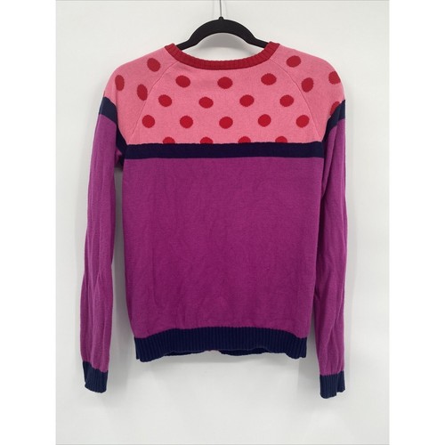 Hanna Andersson Polka Dots Long Sleeve Button Down Cardigan Sweater Size 14-16 - Picture 8 of 12