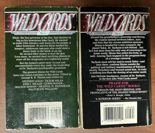 LOT (10) - Wild Cards 1-10 by George R.R. Martin, VTG, Paperback, Used - Imagen 7 de 7