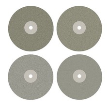 4pcs Diamond Flat Lap Wheel Disc 6 X 1/2 Arbor Hole Abrasive Grit 80 120 240 3