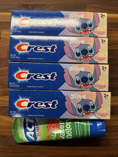 Crest 4.2oz Toothpaste Strawberry Rush Act Wild Watermelon Ages 2 Lot of 5