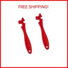 Norpro 1229 Silicone Rack Push/Pull – Rosso, Resistente Al Calore Fino A 340°C, 23 Cm