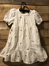 Cat  Jack White Dress With Little Heart 3t
