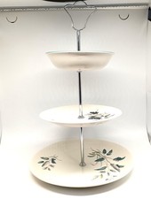 Vintage 1950's Crown Clarence 3 Tier Cake Stand Retro Tea Party Afternoon Tea