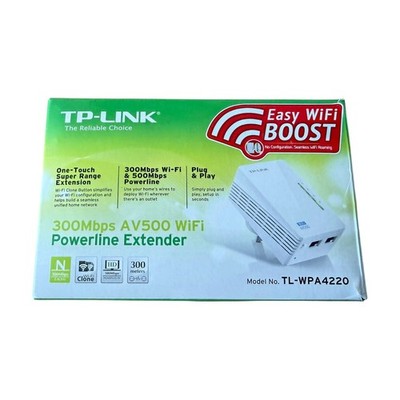AV500 TP-Link TL-WPA4220 WLAN Einzelgerät Add On Powerline WLAN Extender OVP