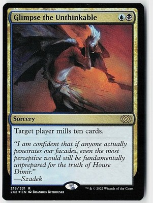Glimpse the Unthinkable Foil R Double Masters 2022 218 NM