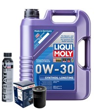 Motoröl 0W30 LIQUI MOLY Synthoil Longtime 5L+BOSCH Ölfilter +Cera Tec