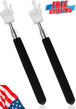 2Pcs Telescopic Teachers Pointer, Extendable Hand Pointer Finger Pointer Stick,