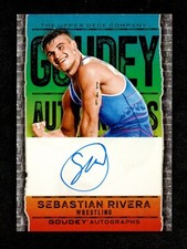 2024 Goodwin Champions GOUDEY Autograph SEBASTIAN RIVERA Olympic NCAA Wrestling