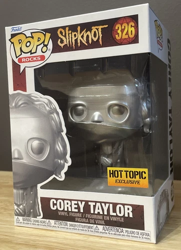 Slipknot Corey Taylor Funko POP! #326 Hot Topic Exclusive Metallic NEW! Mint