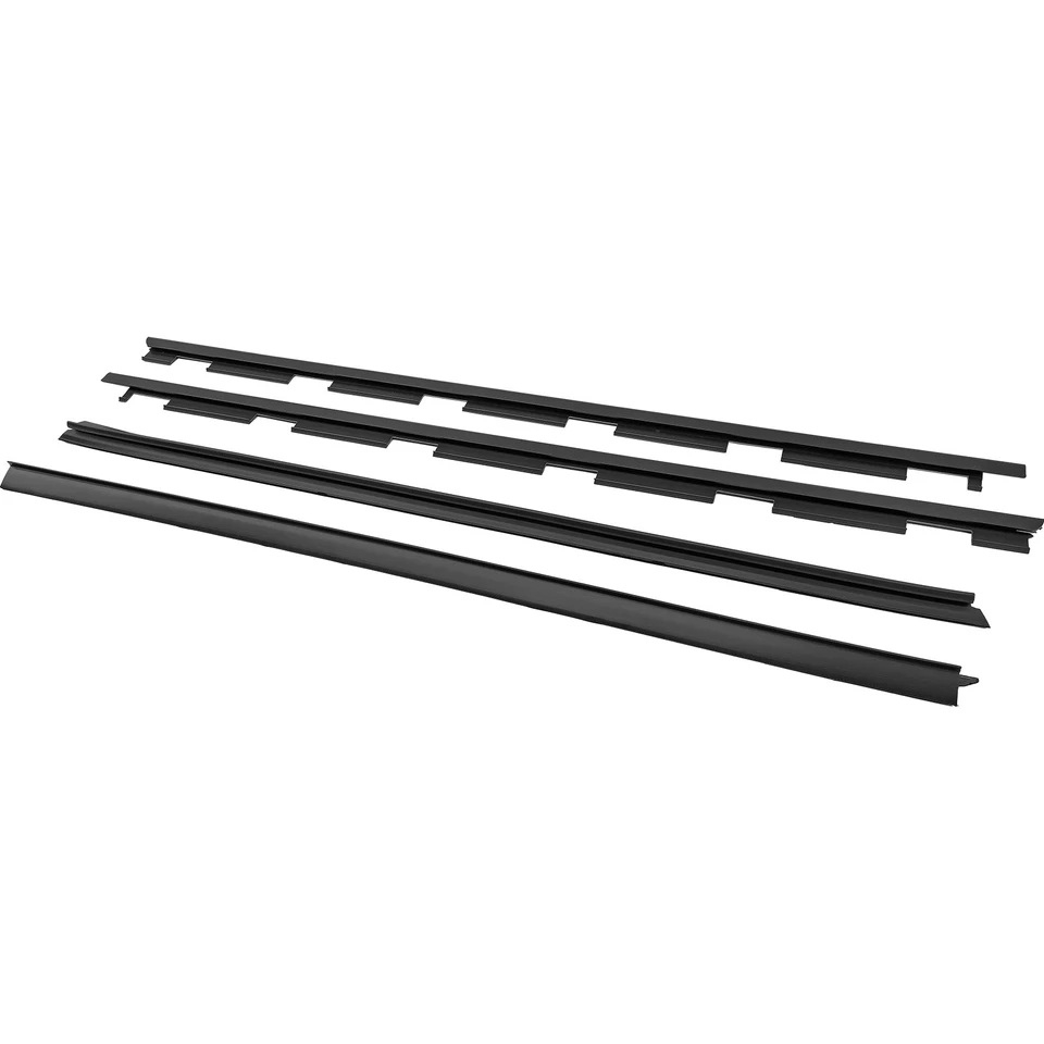 Inner & Outer Window Sweep Felt Seal Weatherstrip 4 Pc Kit Fit for Chevy Truck - Image 3 of 4