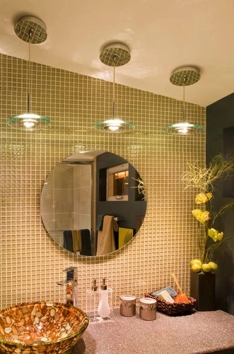 ET2 Beveled Glass Disks 7" Wide Modern LED Mini Pendant - Picture 2 of 2