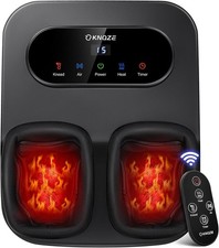 Foot Massager with Heat and Remote, Shiatsu Deep Kneading Feet Massager KF9