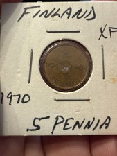 1970 Finland 5 Pennia Coin - XF