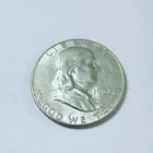 1962 Franklin Half Dollar - 90% Silver - Circulated Coin #6626