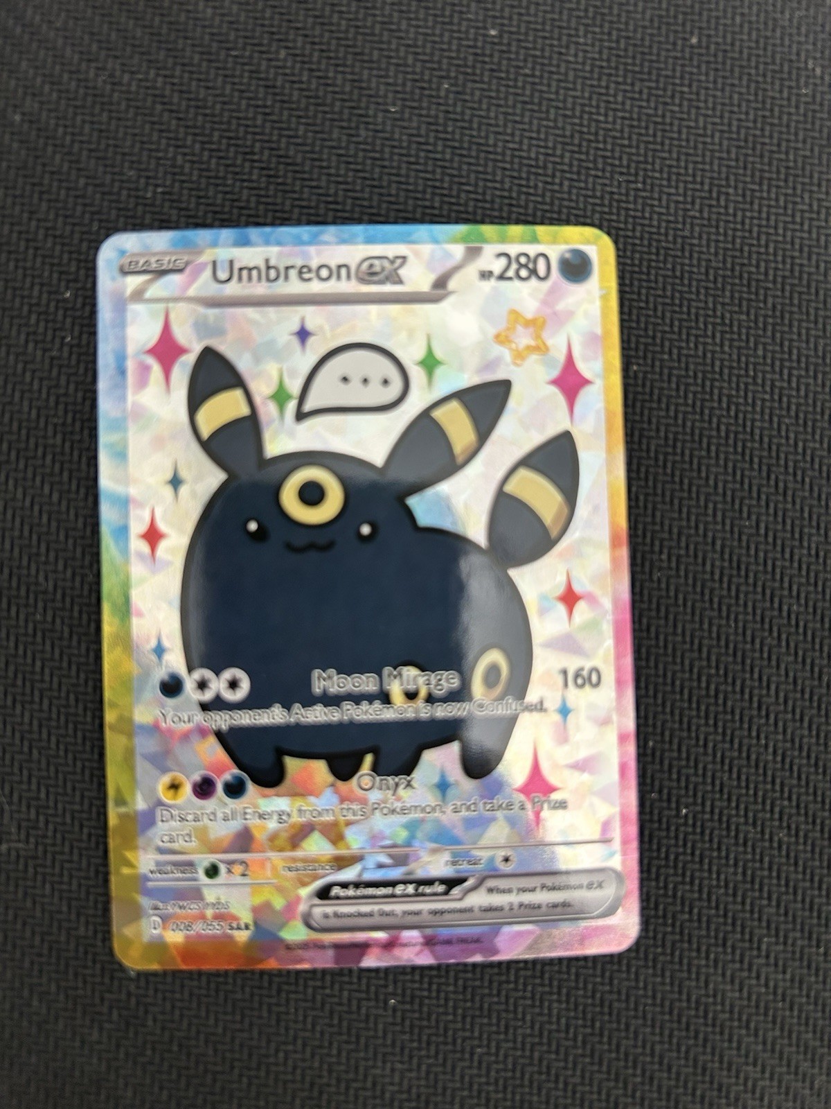 Pokemon Umbreon Special Doujin Art Starry Holo Card