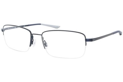 NEW NIKE 4306 401 Satin Navy & Midnight Navy Eyeglass w/Flexon Bridge 56/18/145