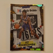 Topps VJ Edgecombe Gold Rainbow RC 76ers 2025-26 The Daily Dribble #DD-23 /50