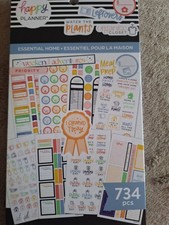 Happy Planner 2025-2026 Essential Home Planner Stickers Value Pack 734 Pcs New