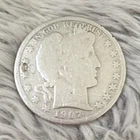 1907 Barber Half Dollar 50C US Coin - Circulated, Uncertified