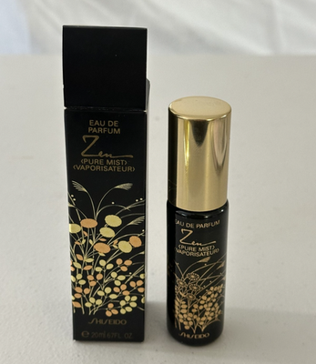 #ad Shiseido Zen Pure Mist EDP .67oz 20ml Purse Spray Gold Cap w Box Original Era $69.99