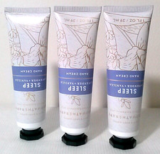 Bath Body Works SLEEP Lavender Vanilla Hand Cream Aromatherapy lot of 3