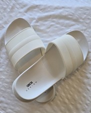 Basic White Slide Sandals From ASOS DESIGN.(Simple Rubber/ Plastic Slider Style)