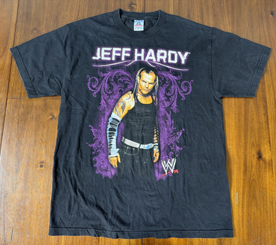 #ad WWE Jeff Hardy Swanton Bomb AAA Double Sided Shirt Size Large Vintage $124.99