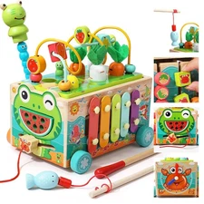 JAUNTY Toddler Wooden Montessori Toy for 1 2 3 Year Old Toys, Educational Stem T