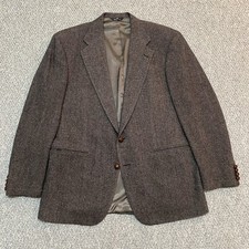 Polo University Club Ralph Lauren Mens Blazer 42 R Brown Wool Made In USA Jacket