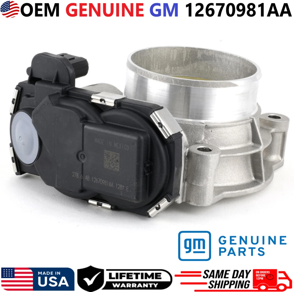 GENUINE GM Throttle Body For 2012-2025 GMC Chevrolet Cadillac Buick V6, 12670981 - Image 3 of 4