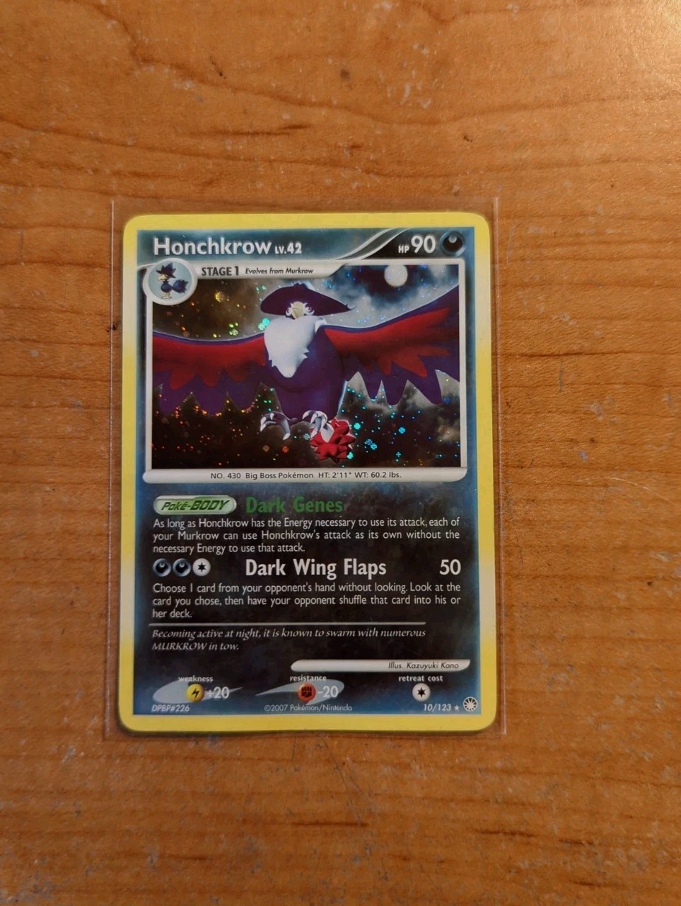 Pokemon TCG Mysterious Treasures Honchkrow #10/123 MP
