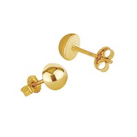 Paar 6Mm Ohrstecker 333 8 Karat Gelbgold Halbkugel Damen Stecker Ohrringen 9071