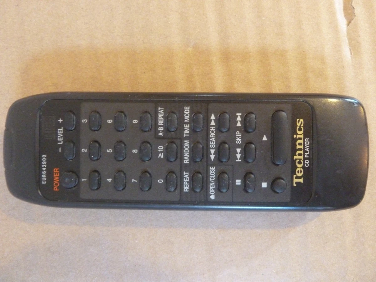 Mando a distancia para reproductor de CD Technics EUR643900 totalmente funcional