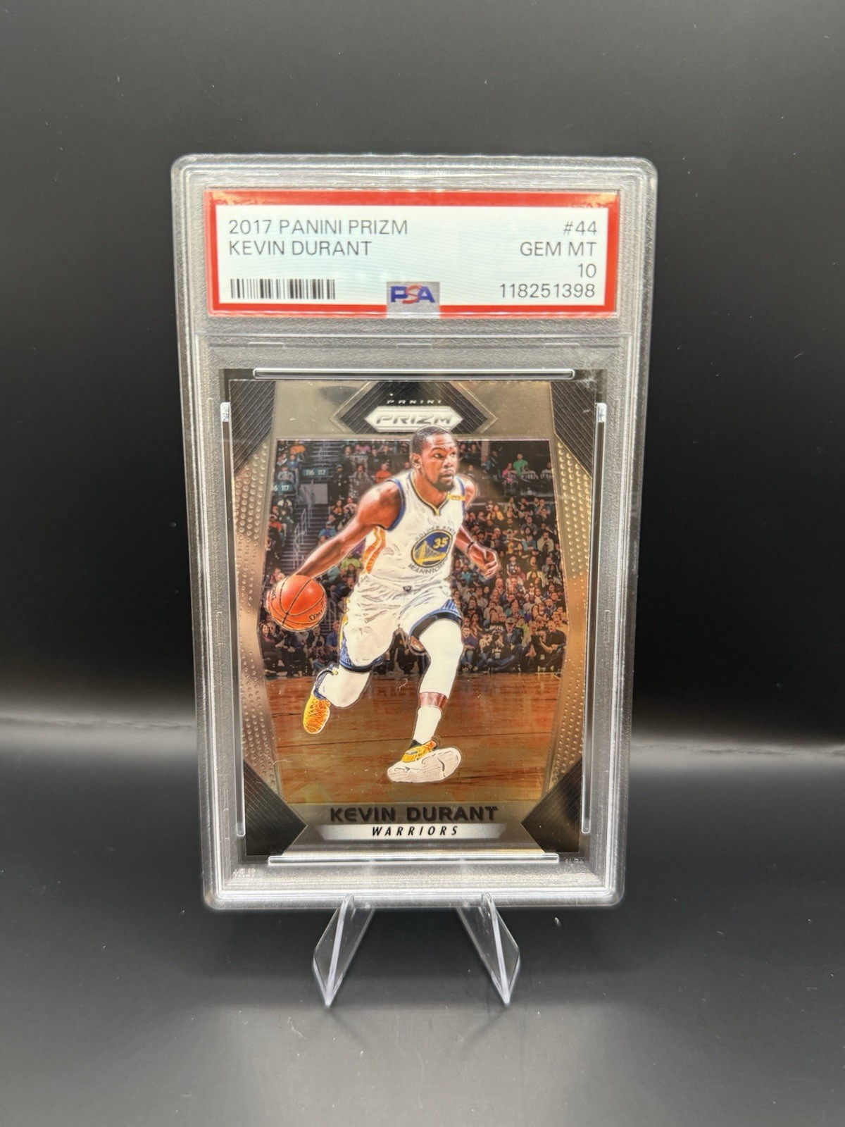 2017-18 Kevin Durant Panini Prizm PSA 10 Gem Rockets