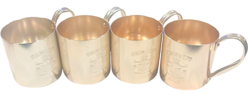 Smirnoff Moscow Mule Tin Cup – Engraved Collectible Barware Mug - LOT of 4