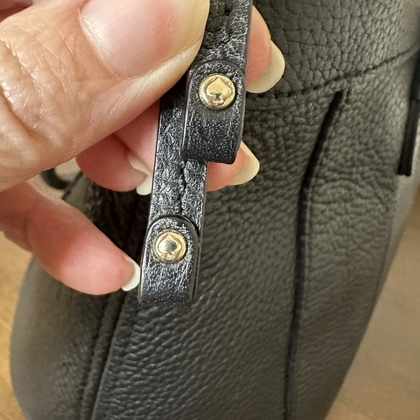 Borsa a mano Kate Spade in pelle nera Berkshire Road Teegan tracolla tote tote laptop